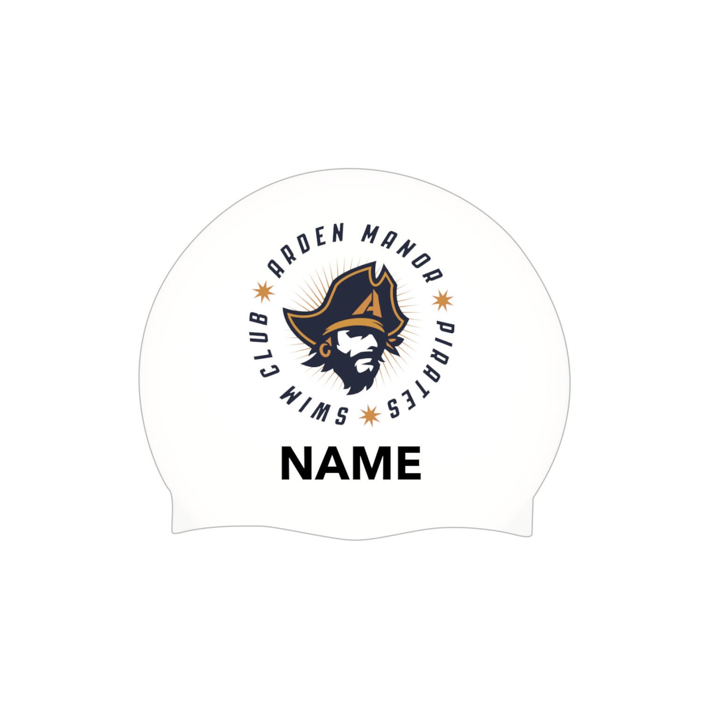 Arden Manor Pirates - Custom Silicone Caps with Name (2-Pack)