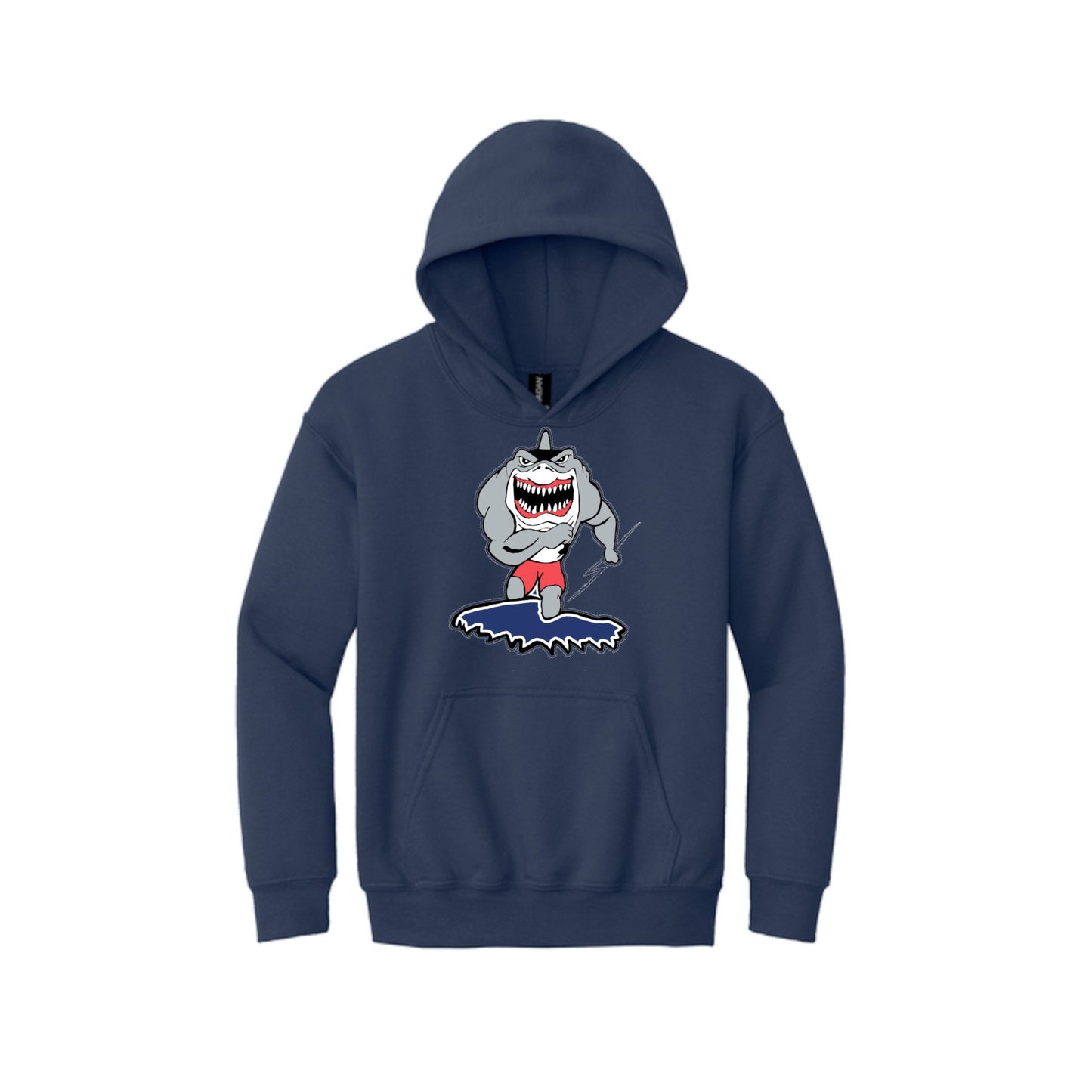 Clinton Sharks - YOUTH Hooded Sweatshirt