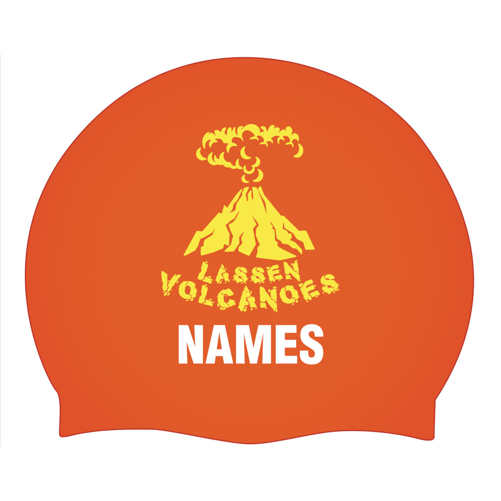Lassen Volcanoes - Custom Silicone Caps with Name (2-Pack)