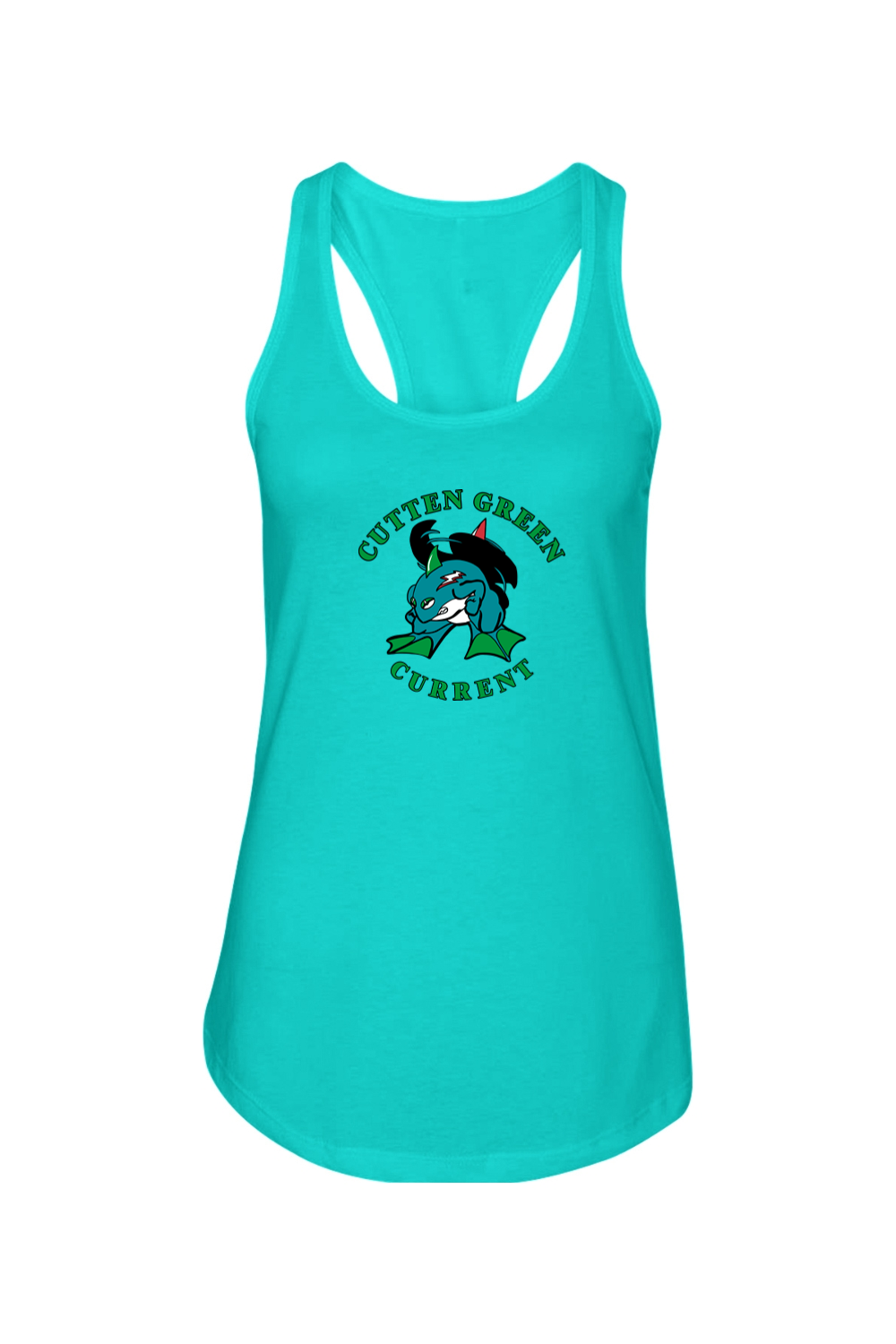 Cutten Green Ladies Racerback Tank