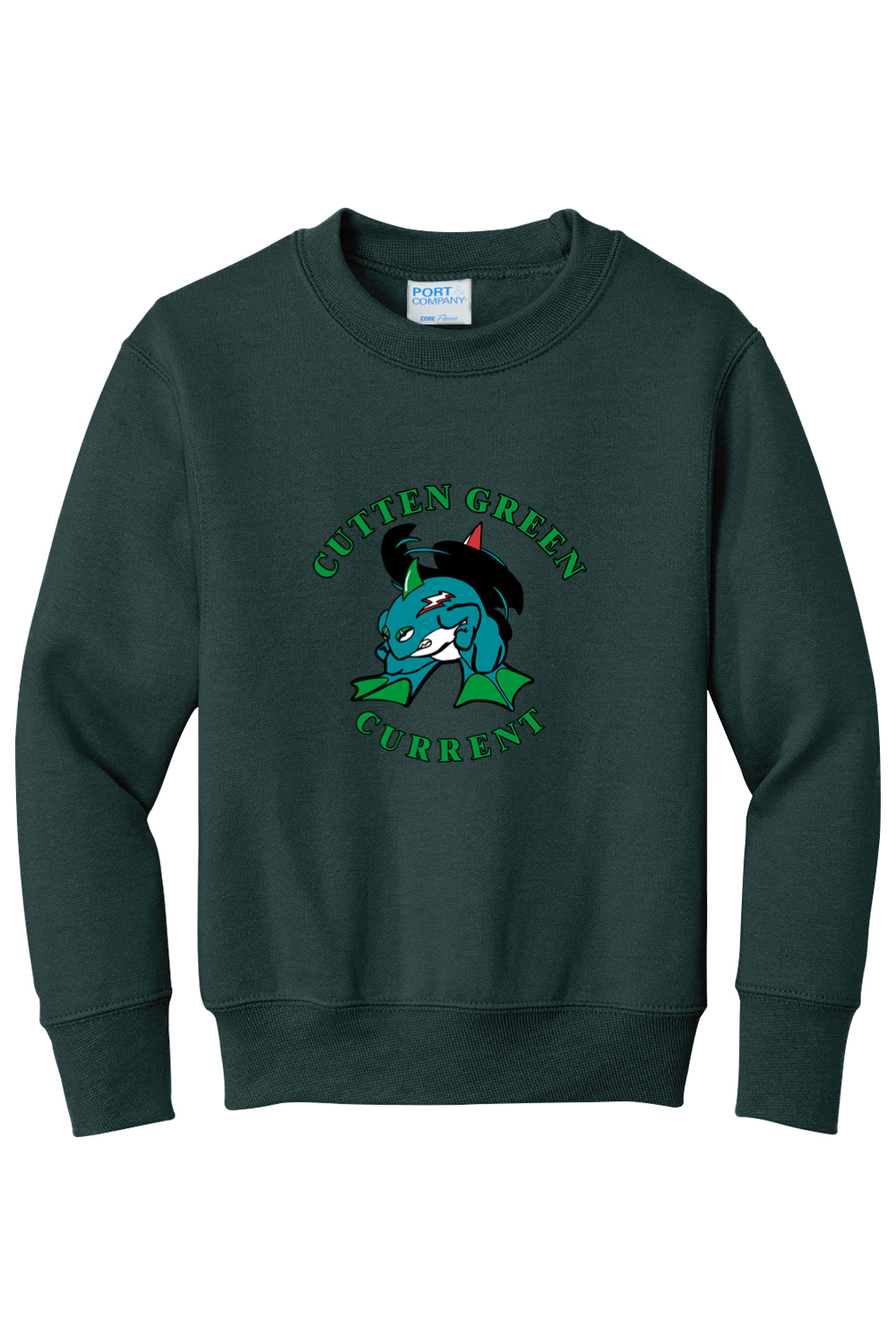 Cutten Green Youth Crewneck Sweatshirt