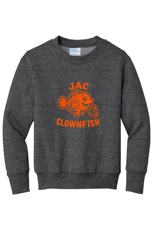 JAC Clownfish Youth Crewneck (orange logo)