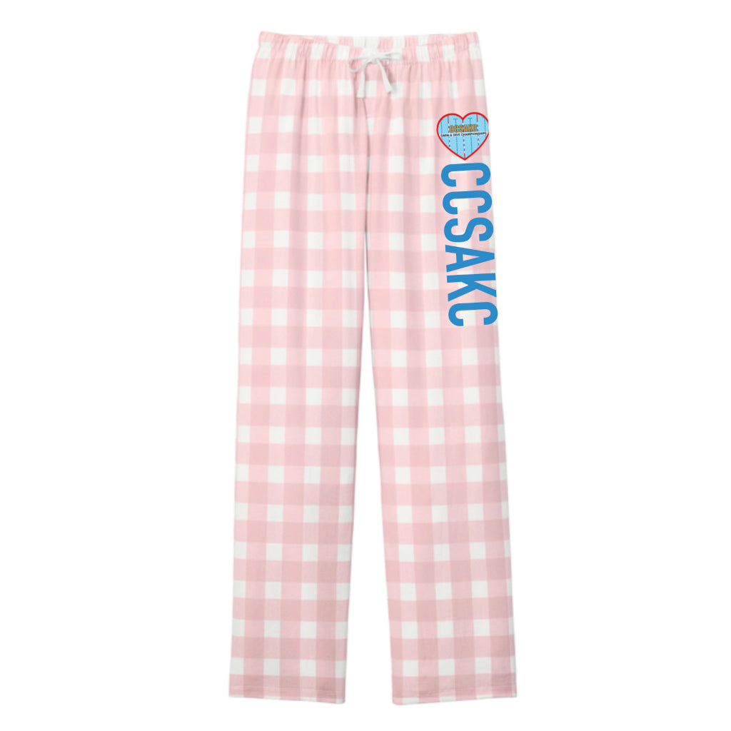 CCSAKC - Women's Flannel Pants with Heart