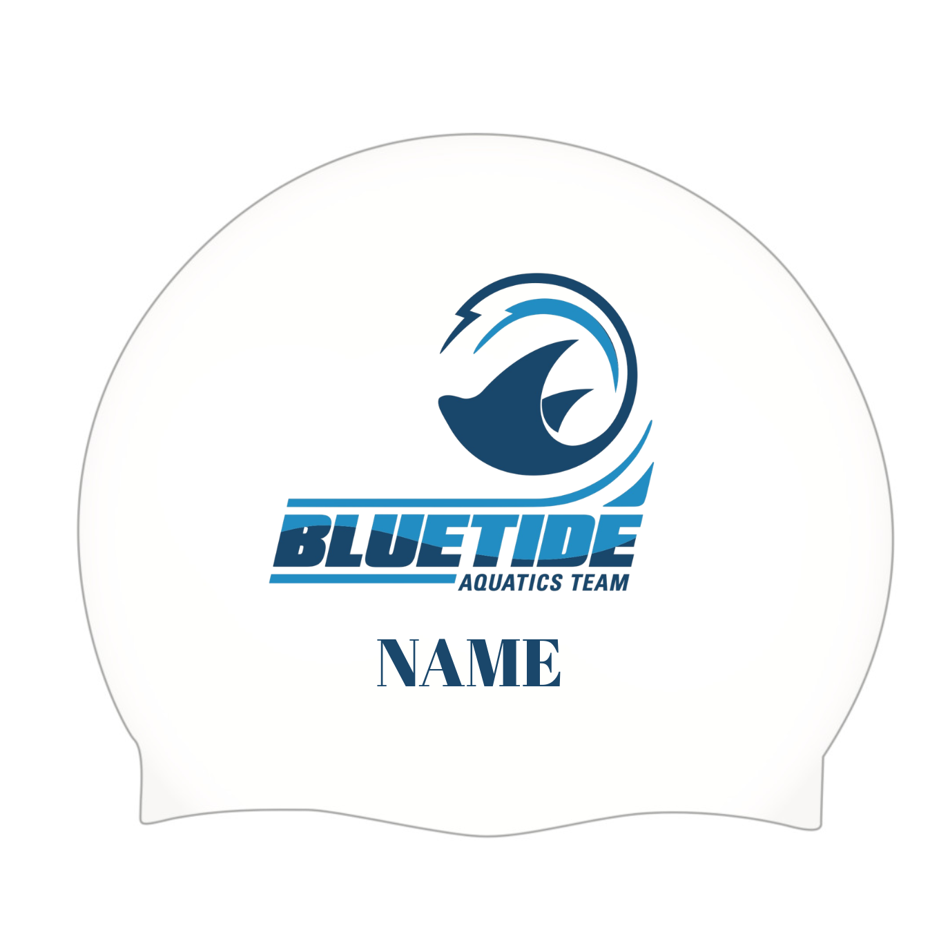 Blue Tide White Silicone Cap 2 pack