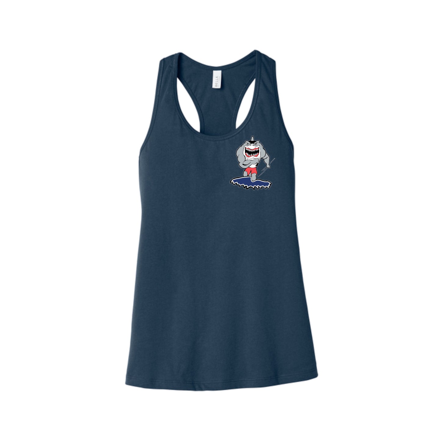 Clinton Sharks - BELLA+CANVAS Women’s Jersey Racerback Tank
