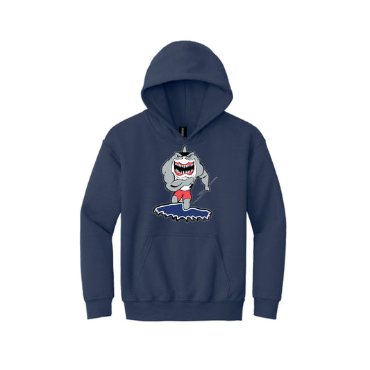 Clinton Sharks - YOUTH  Hooded Sweatshirt