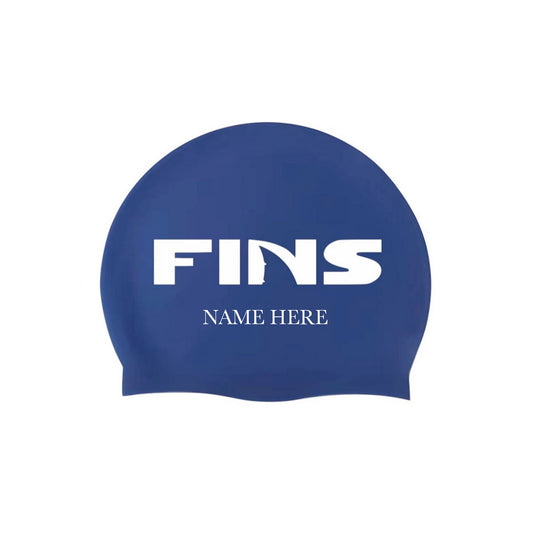 Fins - Custom Silicone Caps with Name (2-Pack)