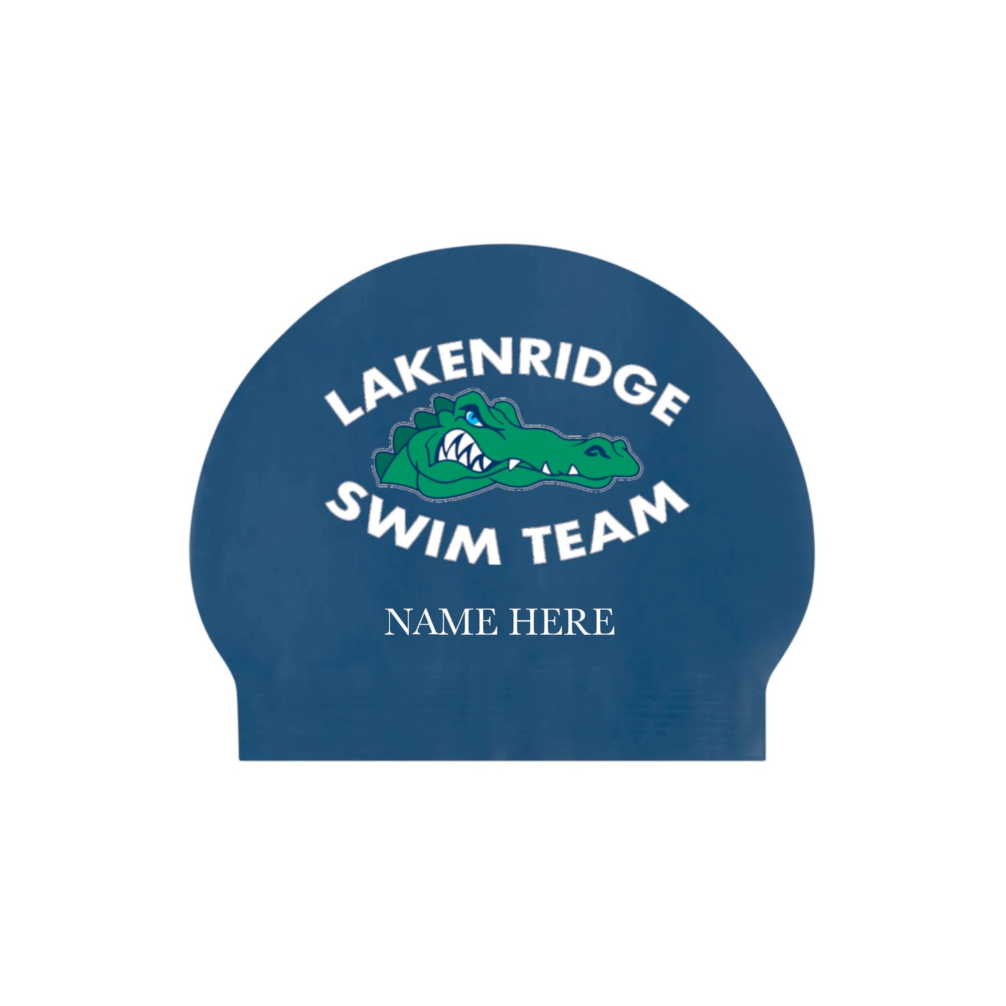 Lakenridge Swim - Custom Silicone Caps with Name (2-Pack)