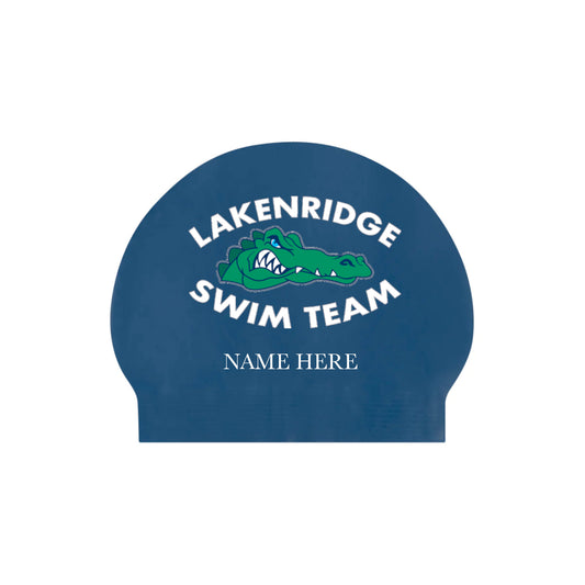 Lakenridge Swim - Custom Silicone Caps with Name (2-Pack)