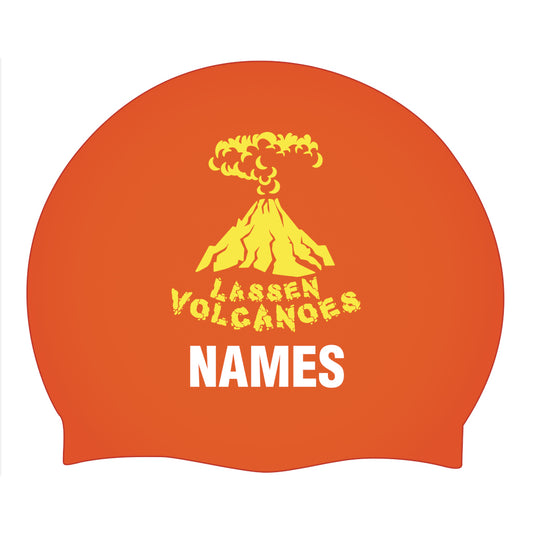 Lassen Volcanoes - Custom Silicone Caps with Name (2-Pack)