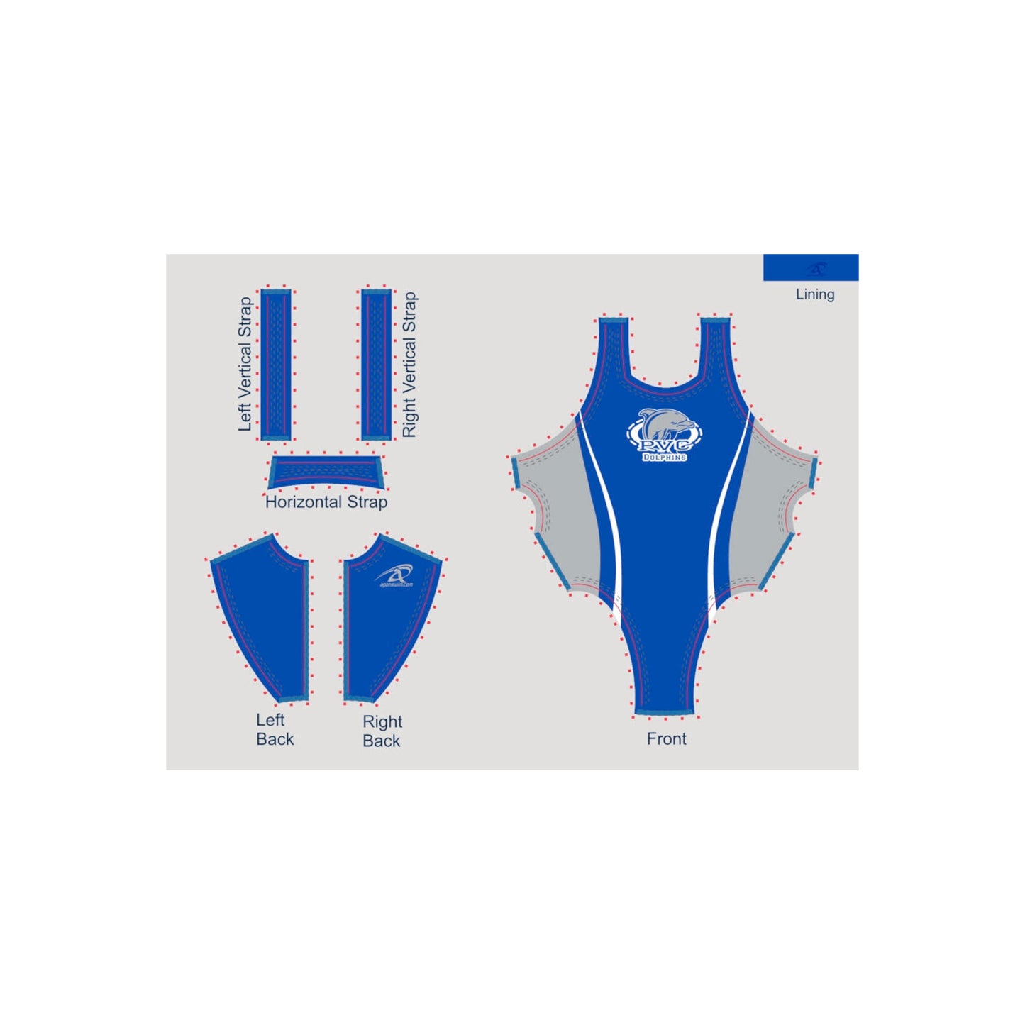PVC - Agon YOUTH Girls Thick Strap