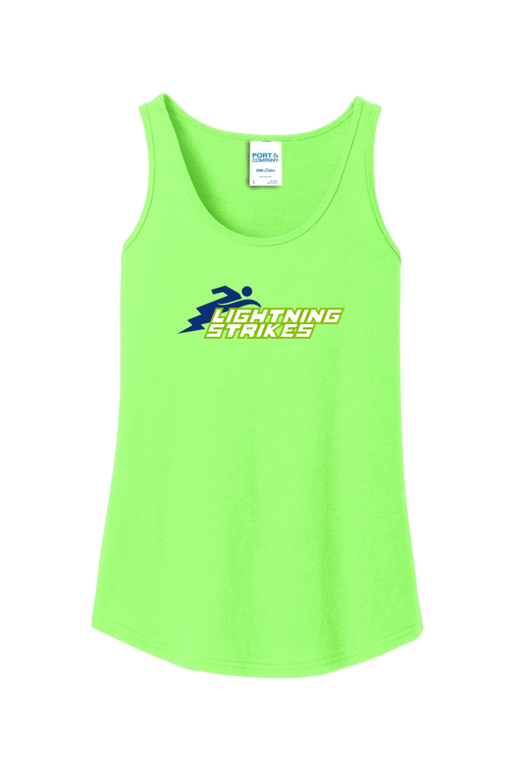 Lighnting Strikes - Ladies Core Cotton Tank Top