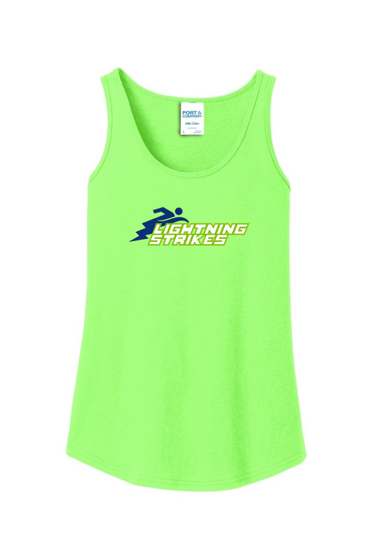 Lighnting Strikes - Ladies Core Cotton Tank Top