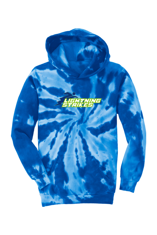 Lightning Strikes - YOUTH Tie-Dye Pullover Hooded Sweatshirt