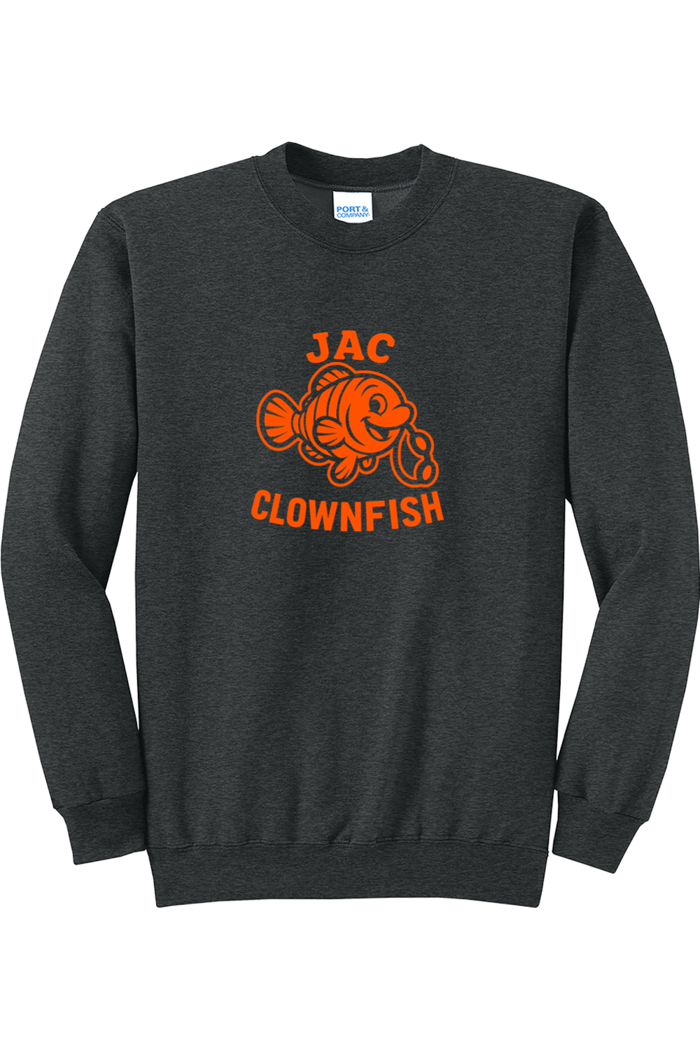JAC Clownfish Crewneck Sweatshirt (orange logo)