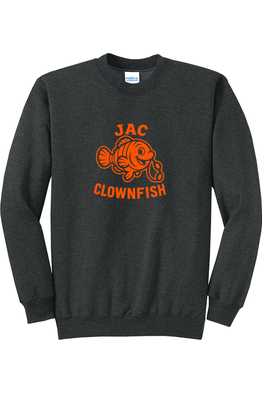 JAC Clownfish Crewneck Sweatshirt (orange logo)