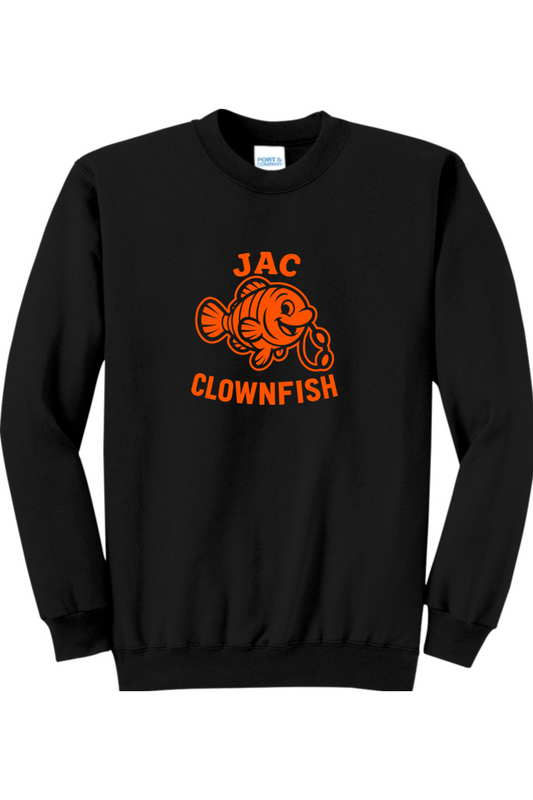 JAC Clownfish Crewneck Sweatshirt (orange logo)