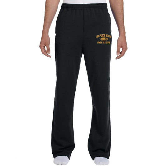 Naples Team Open-Bottom Sweatpants with Pockets